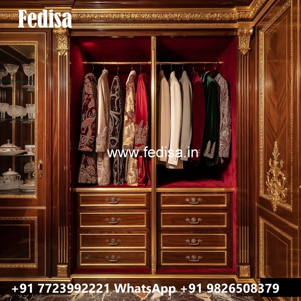 Elegant Wardrobe Design with Modern Storage Solutions No-4767