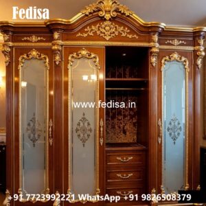 Contemporary Wardrobe Design with Mirror Panels No-4770