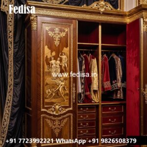 Traditional Wardrobe Design with Luxury Finish No-5107