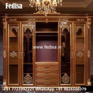 Classic Wardrobe Design with Decorative Panels No-5114