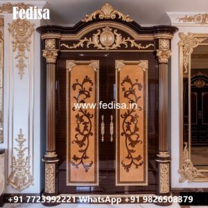 Traditional Wardrobe Design with Mirror Finish No-5132
