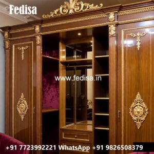 Traditional Wooden Wardrobe with Luxury Finish No-5184