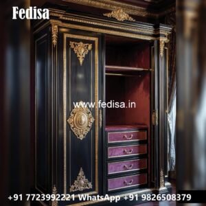 Classic Bedroom Wardrobe with Rich Texture No-5189