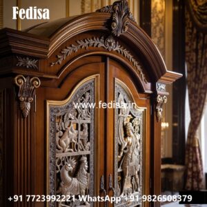 Classic Wooden Wardrobe with Elegant Decor No-5226