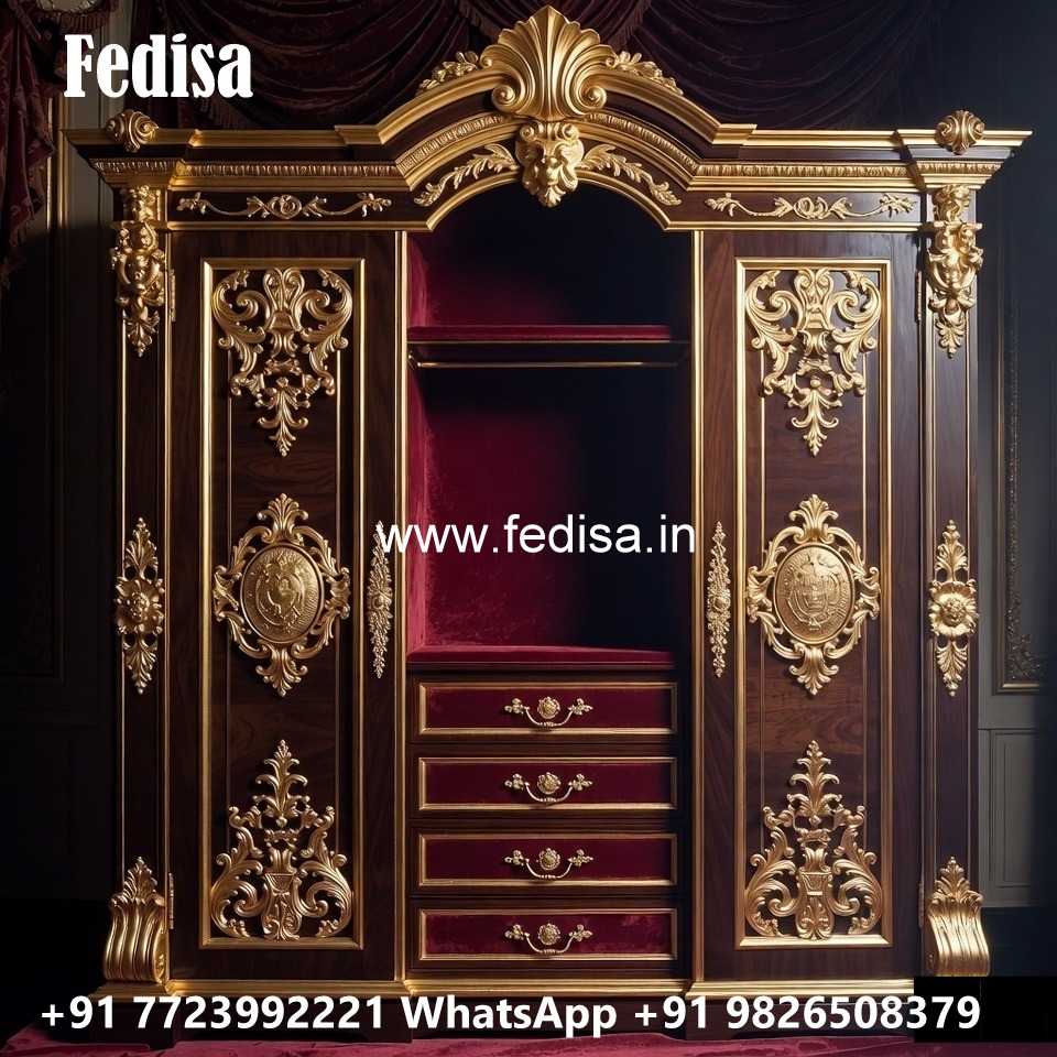 Classic Wardrobe Design with Artistic Finish No-5229