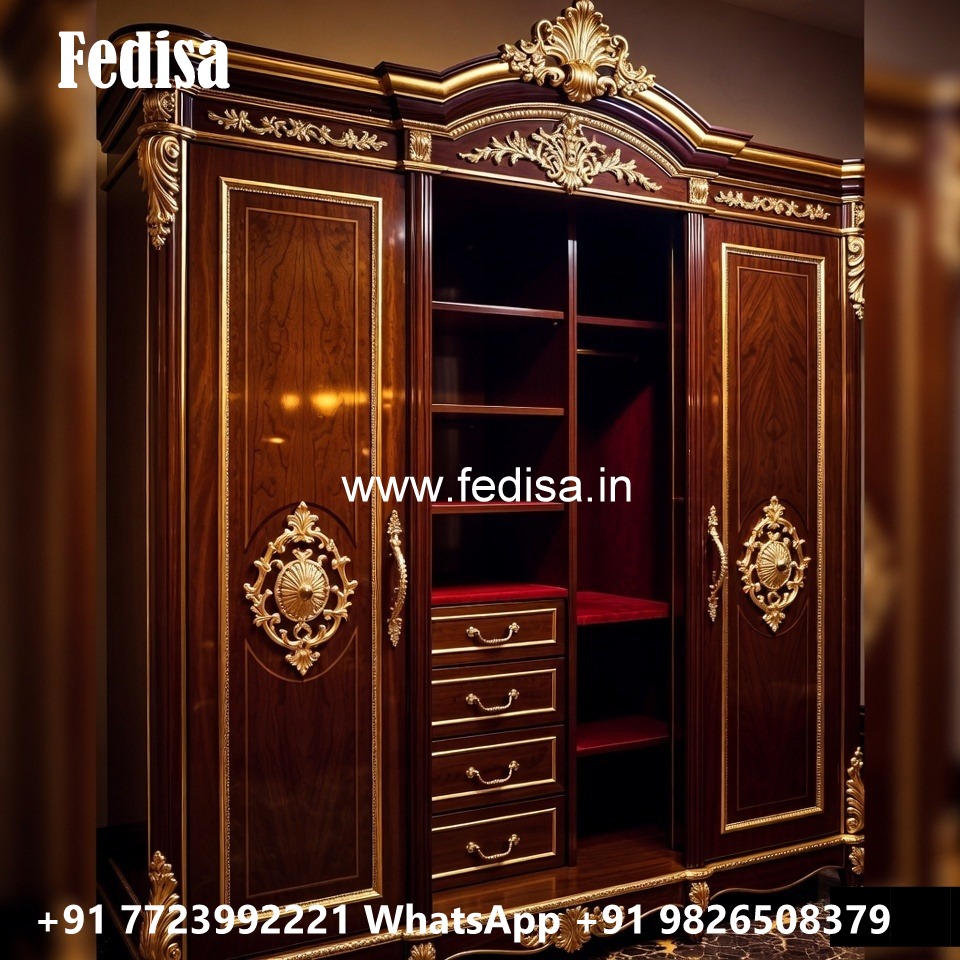 Classic Wardrobe Design with Decorative Accents No-5233