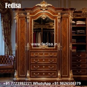 Classic Bedroom Wardrobe with Decorative Finish No-5250