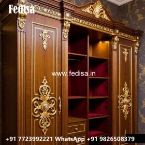 Elegant Bedroom Closet with Wooden Beauty No-5257