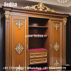 Royal Wardrobe Design with Handcrafted Finish No-5274