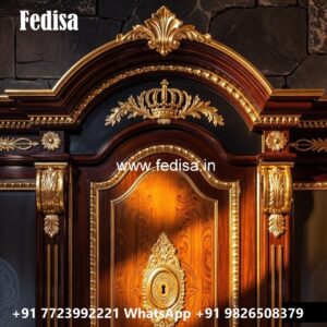 Classic Bedroom Closet with Artistic Carvings No-5275