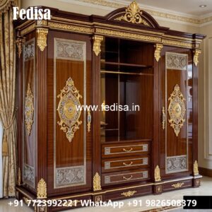 Vintage Wardrobe Design with Decorative Features No-5294
