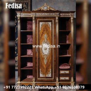 Classic Bedroom Closet with Wooden Texture No-5306