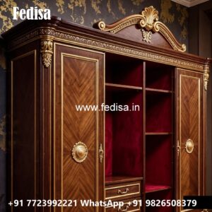 Luxury Traditional Wardrobe with Mirror Finish No-5307