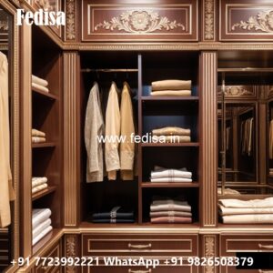 Elegant Bedroom Wardrobe with Vintage Appeal No-5317