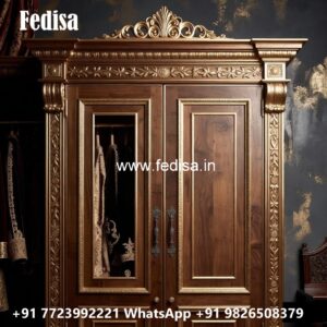 Elegant Wooden Wardrobe with Timeless Charm No-5323