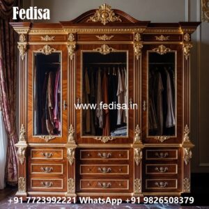 Royal Style Bedroom Wardrobe with Classic Charm No-5361