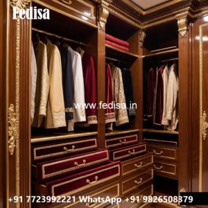 Antique Wooden Wardrobe with Elegant Finish No-5364