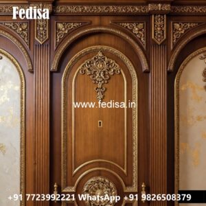 Luxury Wardrobe Design with Artistic Mirrors No-5365