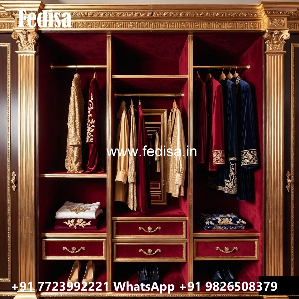 Classic Wardrobe Design with Elegant Organization No-5372