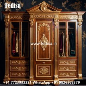 Contemporary Wardrobe Design with Glass Finish No-5400