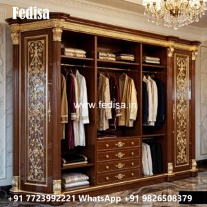 Stunning Wardrobe Design with Decorative Panels No-5420