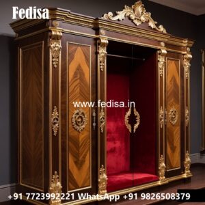 Contemporary Wardrobe Design with Glass Accents No-5483