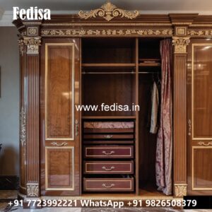 Modern Wardrobe Design with Rich Finishes No-5485