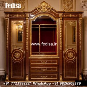 Contemporary Wardrobe Design with LED Features No-5515