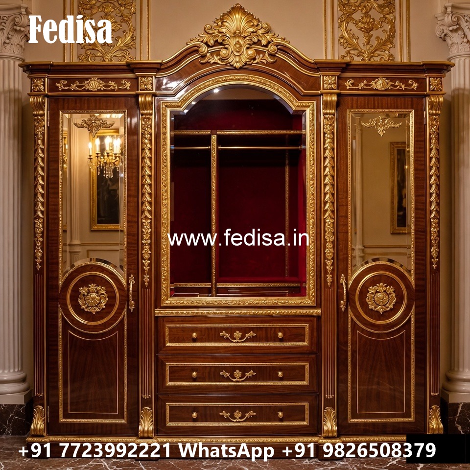Contemporary Wardrobe Design with LED Features No-5515