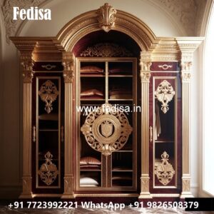 Elegant Wardrobe Design with Rich Texture No-5536