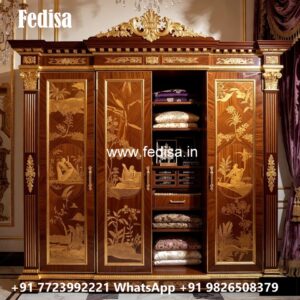 Elegant Wardrobe Design with Sleek Finish No-5545