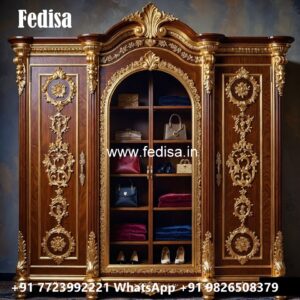 Elegant Wardrobe Design with Hidden Compartments No-5555