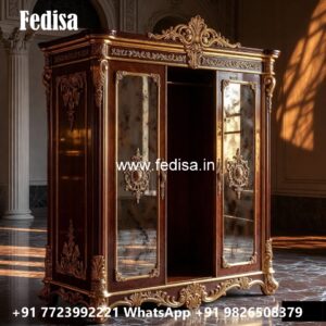 Stylish Wardrobe Design with Mirror Doors No-5556