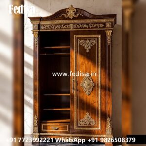Elegant Wardrobe Design with Custom Shelves No-5566