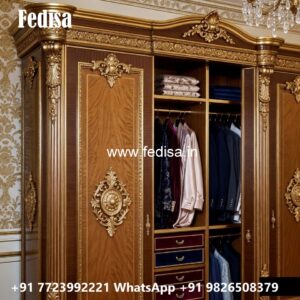 Modern Wardrobe Design with Sliding Glass Doors No-5577