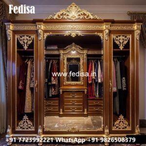 Stylish Wardrobe Design with Sleek Texture No-5613