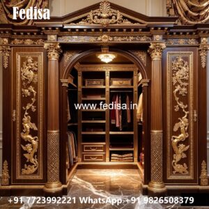 Contemporary Wardrobe Design with Sleek Doors No-5639