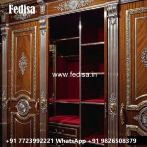 Luxury Wardrobe Design with Mirror Elegance No-5649
