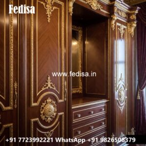 Elegant Sliding Wardrobe Design with Smart Storage No-5654