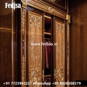 Modern Wardrobe Design with Elegant Shelving No-5656