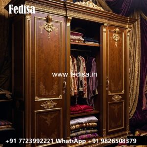 Luxury Wardrobe Design with Wooden Sophistication No-5662
