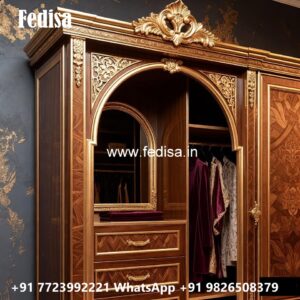 Traditional Wooden Wardrobe Design for Homes No-5997