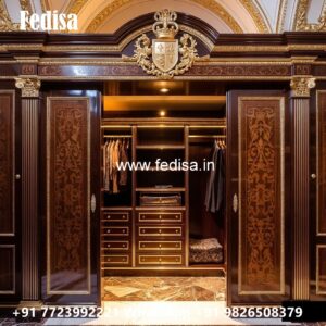 Classic Wardrobe Design with Mirror Doors No-6003