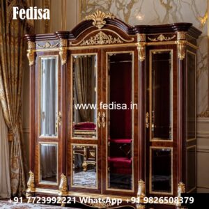 Royal Wooden Wardrobe Design Ideas No-6018