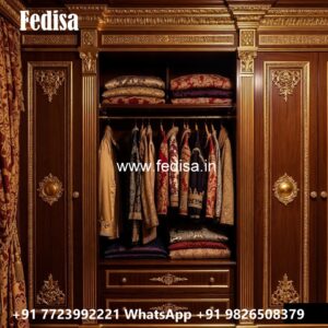 Elegant Master Bedroom Wardrobe Design No-6027