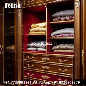 Classic Wardrobe Design with Rich Wood Finish No-6033