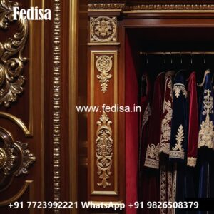 Wooden Wardrobe Design with Classic Elegance No-6043