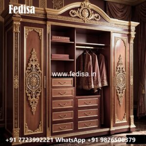 Elegant Wooden Wardrobe for Luxury Homes No-6077