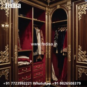 Traditional Wooden Wardrobe with Luxury Finish No-6083