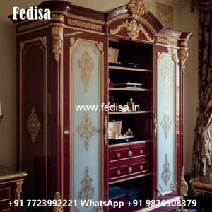 Classic Wardrobe Design with Artistic Details No-6085